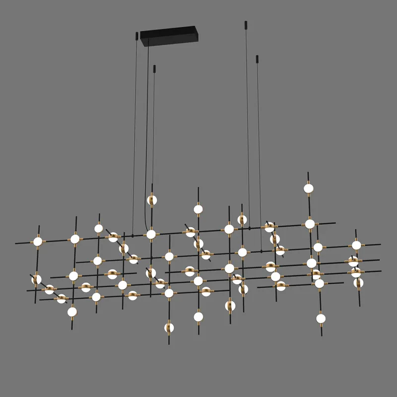 Wyprzedaż Lampa wisząca Provenza MD18001067-55A BG oprawa w kolorze czarnym z elementami złota ITALUX
