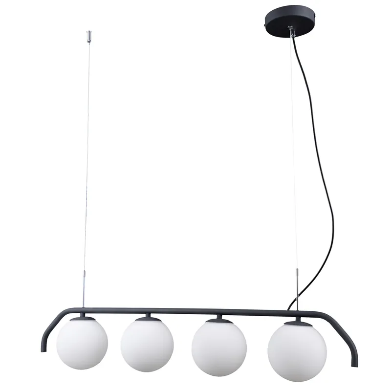 Lampa wisząca Carimi PND-3300-4-BK oprawa w kolorze grafitowym ITALUX Oferta limitowana