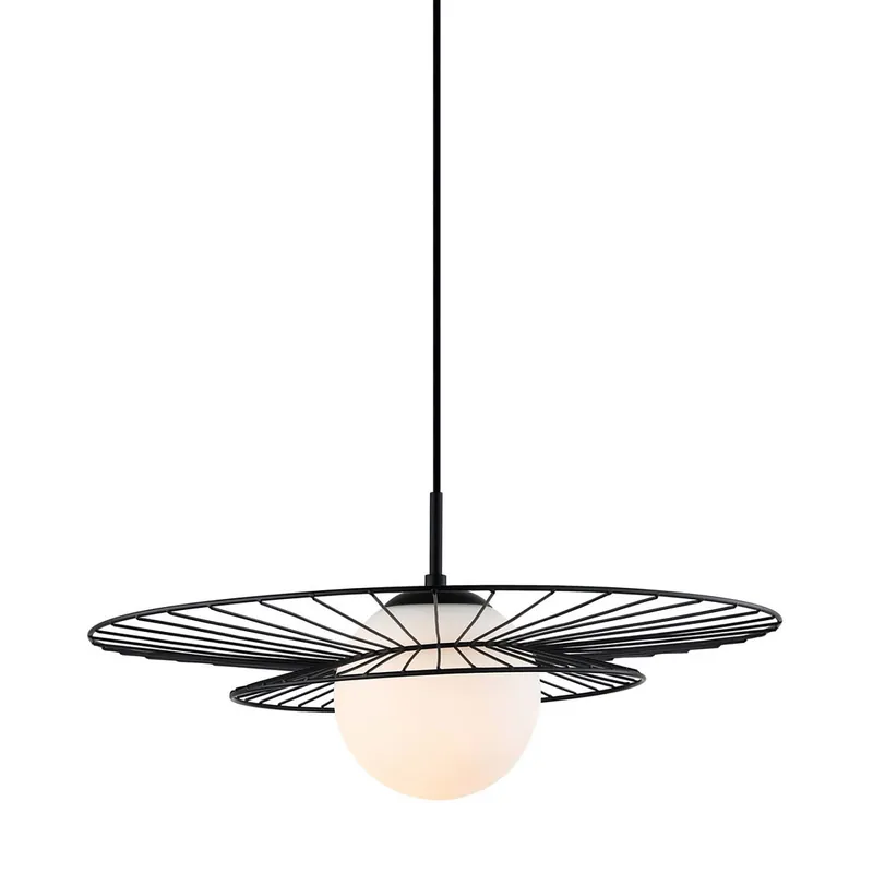 Nowy Lampa wisząca Alison MDM-4001/1 BK oprawa w kolorze czarnym ITALUX