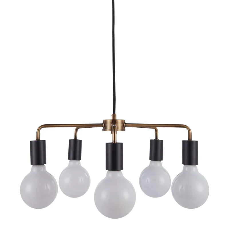 Lampa wisząca Irina MD-BR1721401-D5-G/B oprawa w kolorze czerni i złota ITALUX Kup online