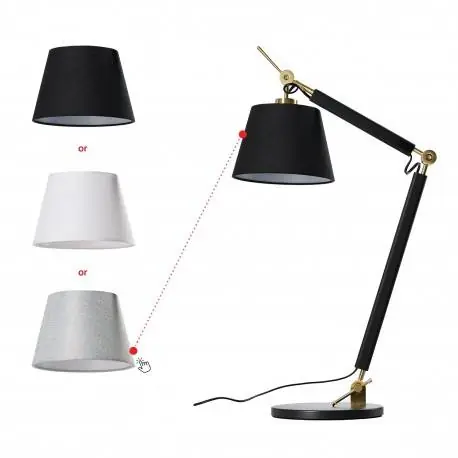 Podstawa do lampy stołowej ZYTA S TABLE AZ4188 w kolorze czerni i złota AZzardo Do wyczerpania zapasów