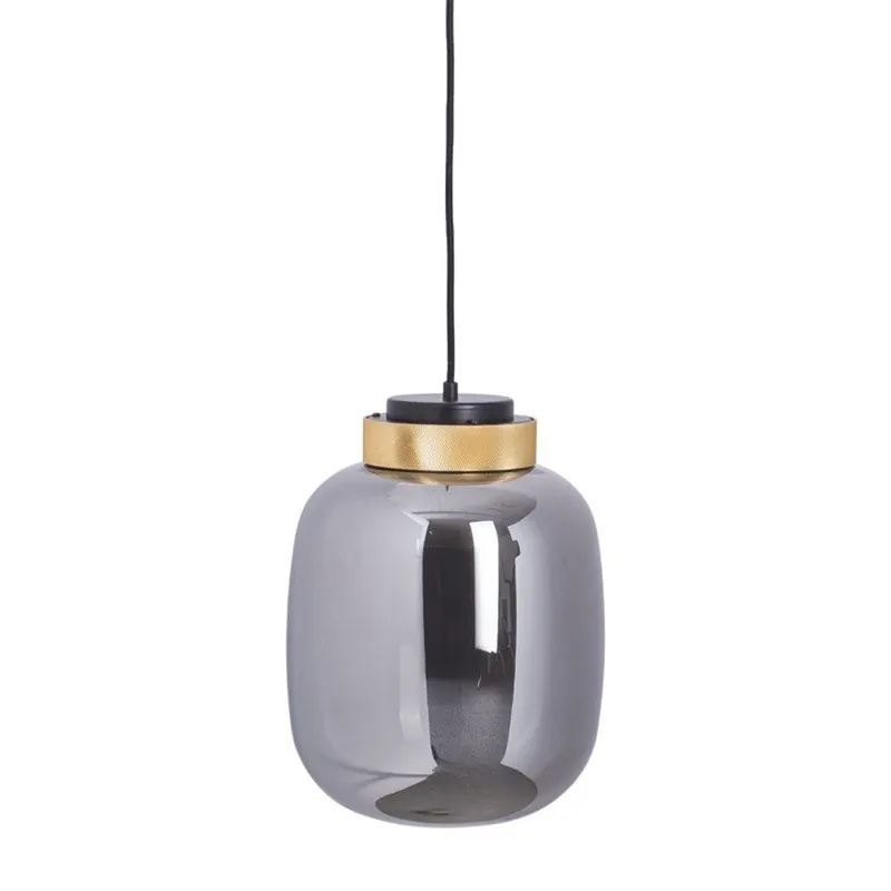 Lampa wisząca BOOM 25 9969P/A smoky oprawa w kolorze czerni i miedzi z dymionym kloszem Step Into Design Darmowy zwrot