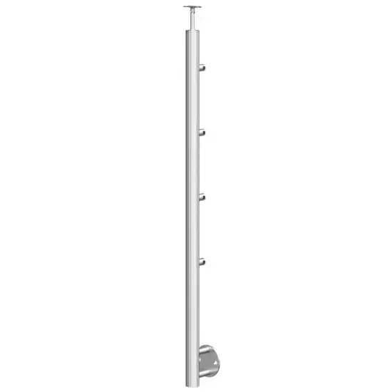 Oferta limitowana Słupek balustrady do montażu bocznego Ø42,4x1170mm