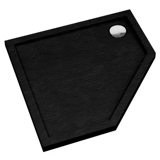 Darmowy zwrot Brodzik pięciokątny Black Stone 80x80x5 Espera AQM2397CST