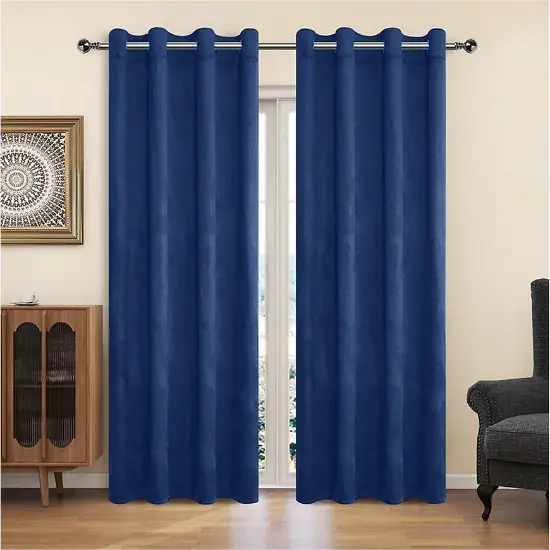 Premium Zasłona na przelotkach YC11932/200G/059/140x250 cm niebieski